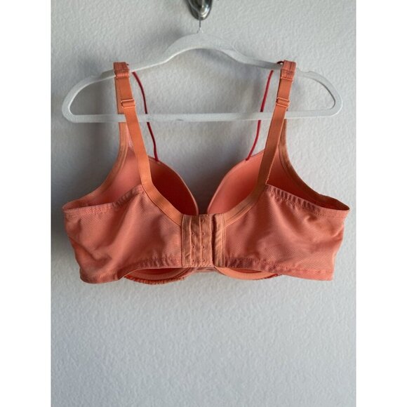 Cacique Women’s Ombré Linear Lace Smooth Balconette Bra Orange‎ Lace Size 42DD - Picture 7 of 15